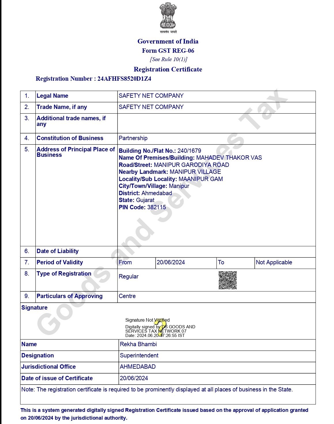 Certificate 2